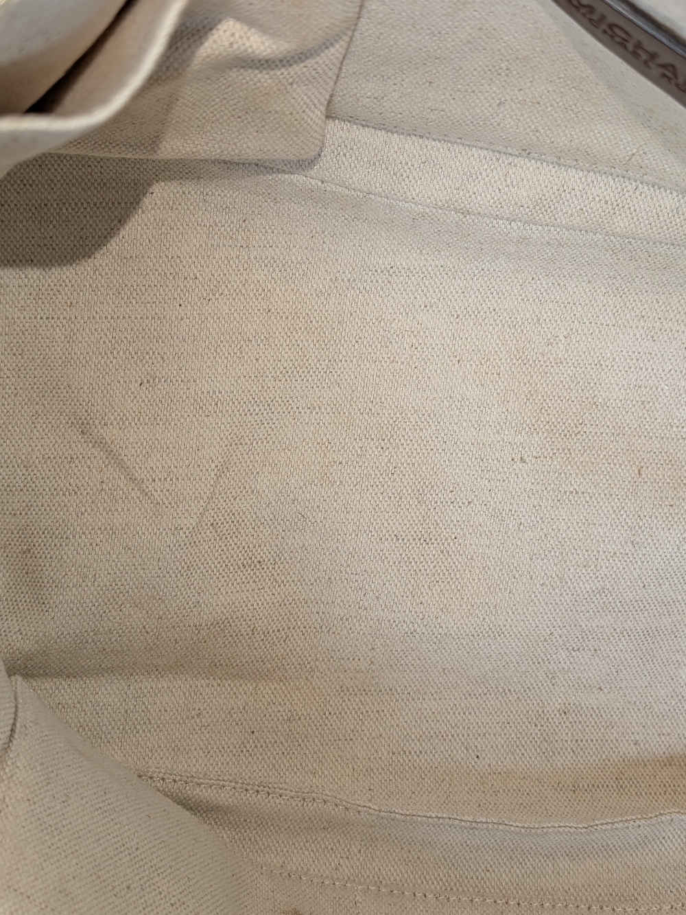 Michael Kors Gold Metallic Tote with Rope Handles - Picture 12 of 14